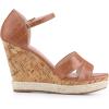 imageAllegra K Womens Cork Wedges Platform Wedge Heel SandalsBrown