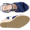 imageAllegra K Womens Denim Wedges Shoes Slingback Platform Wedge Heel SandalsBlue