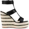 imageAllegra K Womens Espadrille Strappy Platform Wedges SandalsBlack