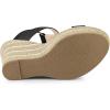 imageAllegra K Womens Espadrille Strappy Platform Wedges SandalsBlack