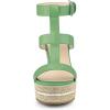 imageAllegra K Womens Espadrille Strappy Platform Wedges SandalsGreen