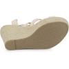imageAllegra K Womens Espadrilles Platform Heels Lace Up Wedge SandalsBeige