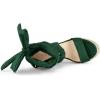 imageAllegra K Womens Espadrilles Platform Sandals Lace Up Open Toe Wedges HeelsGreen