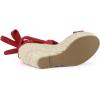 imageAllegra K Womens Espadrilles Platform Sandals Lace Up Open Toe Wedges HeelsRed