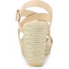imageAllegra K Womens Espadrilles Platform Slingback Beige Wedges Sandals 9 M US
