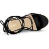 imageAllegra K Womens Espadrilles Platform Wedges Heel Lace Up SandalsBlack