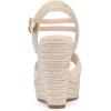 imageAllegra K Womens Espadrilles Platform Wedges Open Toe Wedge Heel SandalsBeige