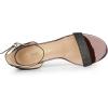 imageAllegra K Womens Glitter Ankle Strap Stiletto Heel SandalsBlack