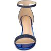 imageAllegra K Womens Glitter Ankle Strap Stiletto Heel SandalsBlack Blue