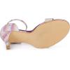 imageAllegra K Womens Glitter Ankle Strap Stiletto Heel SandalsHot Pink