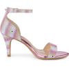 imageAllegra K Womens Glitter Ankle Strap Stiletto Heel SandalsHot Pink