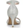 imageAllegra K Womens Glitter Ankle Strap Stiletto Heel SandalsSilver