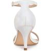 imageAllegra K Womens Glitter Ankle Strap Stiletto Heel SandalsWhite