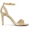 imageAllegra K Womens Glitter Ankle Strap Stiletto High Heel SandalsGold