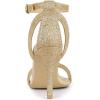 imageAllegra K Womens Glitter Ankle Strap Stiletto High Heel SandalsGold