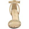 imageAllegra K Womens Glitter Ankle Strap Stiletto High Heel SandalsGold