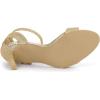 imageAllegra K Womens Glitter Ankle Strap Stiletto High Heel SandalsGold