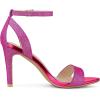 imageAllegra K Womens Glitter Ankle Strap Stiletto High Heel SandalsHot Pink