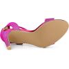 imageAllegra K Womens Glitter Ankle Strap Stiletto High Heel SandalsHot Pink