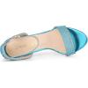 imageAllegra K Womens Glitter Ankle Strap Stiletto High Heel SandalsLake Blue