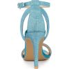 imageAllegra K Womens Glitter Ankle Strap Stiletto High Heel SandalsLake Blue