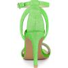 imageAllegra K Womens Glitter Ankle Strap Stiletto High Heel SandalsLime