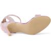 imageAllegra K Womens Glitter Ankle Strap Stiletto High Heel SandalsPink