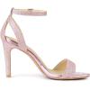 imageAllegra K Womens Glitter Ankle Strap Stiletto High Heel SandalsPink