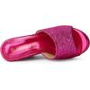 imageAllegra K Womens Glitter Platform Slip on Wedge Heels SandalsHot Pink