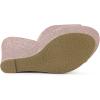 imageAllegra K Womens Glitter Platform Slip on Wedge Heels SandalsPink