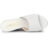 imageAllegra K Womens Glitter Platform Slip on Wedge Heels SandalsWhite