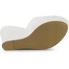 imageAllegra K Womens Glitter Platform Slip on Wedge Heels SandalsWhite