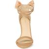 imageAllegra K Womens Heel with Bow Back Open Toe Stilettos Heels SandalsNude