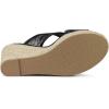 imageAllegra K Womens Lace Crisscross Strap Slide Wedges Wedge Espadrilles SandalsBlack