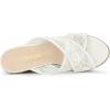 imageAllegra K Womens Lace Crisscross Strap Slide Wedges Wedge Espadrilles SandalsWhite