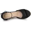 imageAllegra K Womens Lace Platform Espadrilles Wedge Heels SandalsBlack