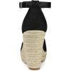 imageAllegra K Womens Lace Platform Espadrilles Wedge Heels SandalsBlack