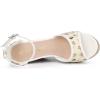 imageAllegra K Womens Lace Platform Espadrilles Wedge Heels SandalsGreen