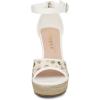 imageAllegra K Womens Lace Platform Espadrilles Wedge Heels SandalsGreen