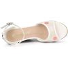 imageAllegra K Womens Lace Platform Espadrilles Wedge Heels SandalsPurple Flower
