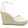 imageAllegra K Womens Lace Platform Espadrilles Wedge Heels SandalsWhite