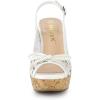 imageAllegra K Womens Lace Platform Wedges Wedge Heel SandalsGreen