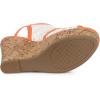 imageAllegra K Womens Lace Platform Wedges Wedge Heel SandalsOrange Flower
