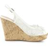 imageAllegra K Womens Lace Platform Wedges Wedge Heel SandalsWhite