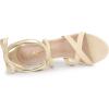 imageAllegra K Womens Lace Up Heels Stiletto High Heel SandalsBeige