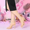 imageAllegra K Womens Lace Up Heels Stiletto High Heel SandalsBeige