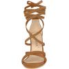 imageAllegra K Womens Lace Up Heels Stiletto High Heel SandalsBrown