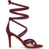 imageAllegra K Womens Lace Up Heels Stiletto High Heel SandalsBurgundy