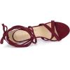 imageAllegra K Womens Lace Up Heels Stiletto High Heel SandalsBurgundy