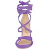 imageAllegra K Womens Lace Up Heels Stiletto High Heel SandalsPurple